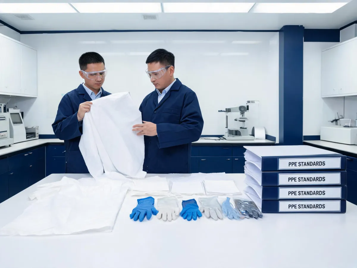 DuPont protective material team in a PPE lab